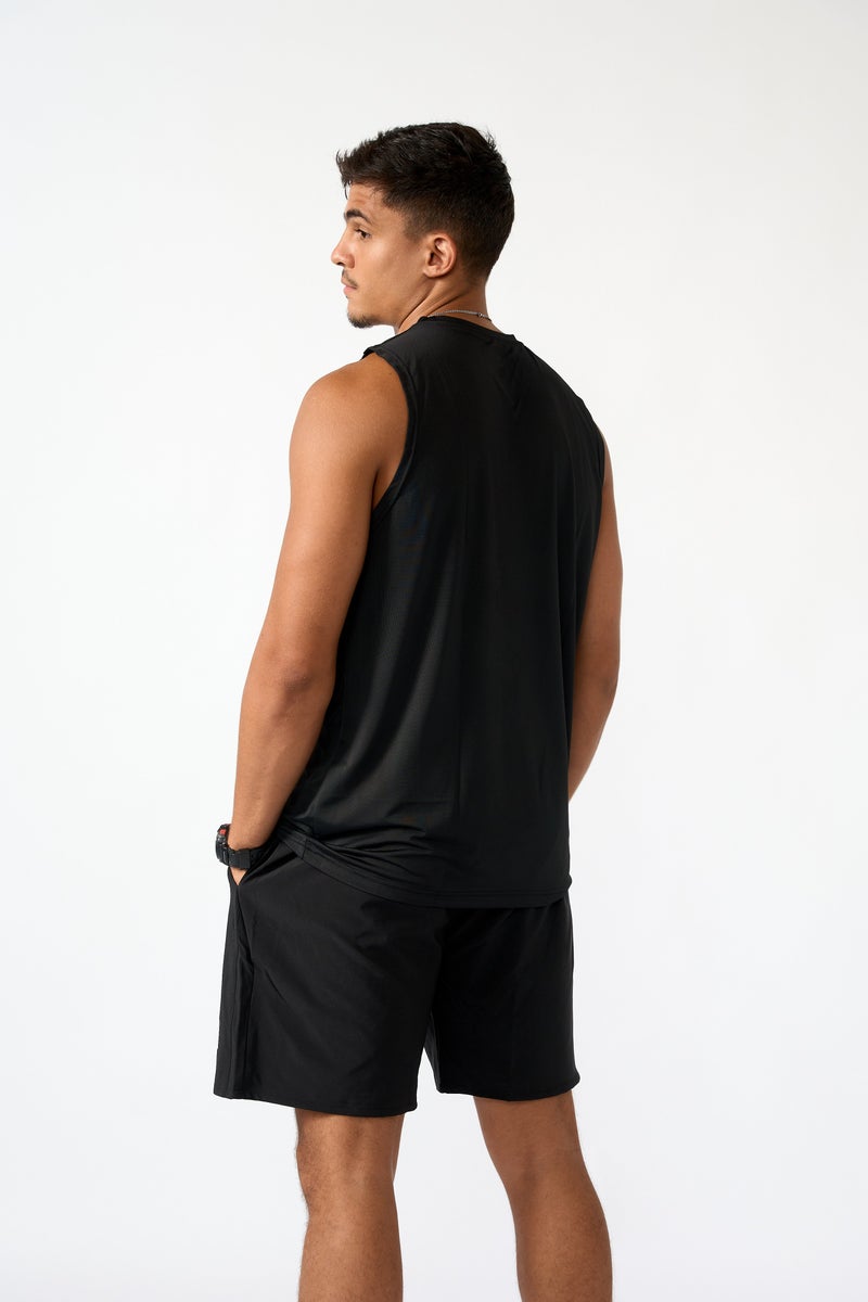 Beyond sportswear Men's Black Sleeveless Top - Image 3